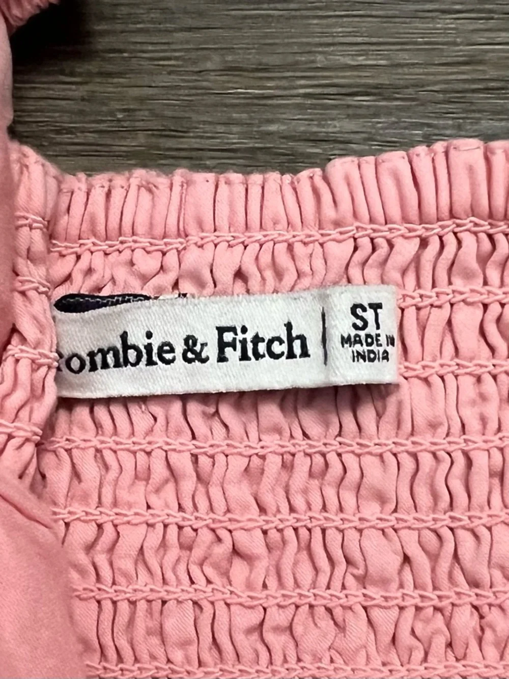 Abercrombie & Fitch Emerson Puff Sleeve Mini Dress Sz Small Tall Pink Coquette - Picture 9 of 11